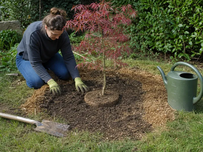 Plantation correcte d’un érable japonais