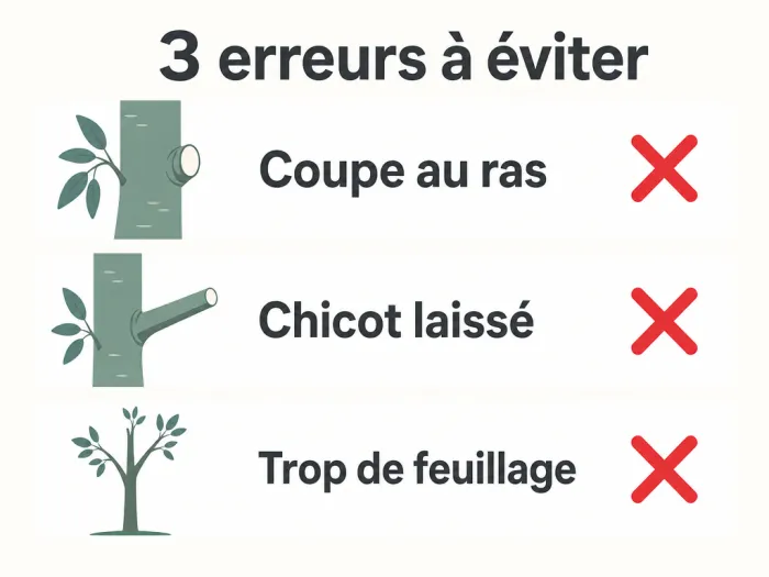 Erreurs de taille sur eucalyptus