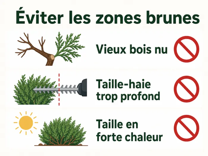 Trois erreurs de taille du genévrier
