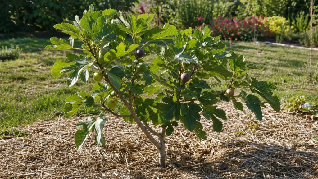 Jeune figuier portant ses premières figues