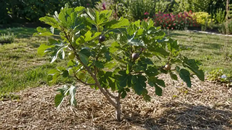 Jeune figuier portant ses premières figues