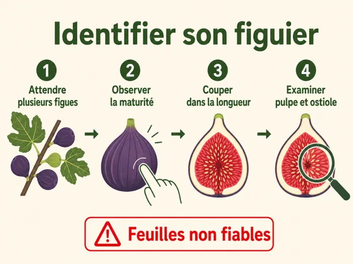 Étapes pour identifier un figuier