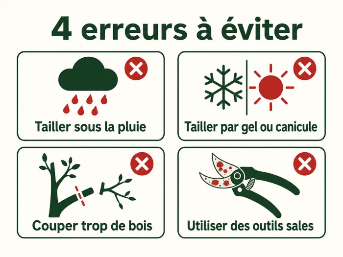 Quatre erreurs de taille à éviter