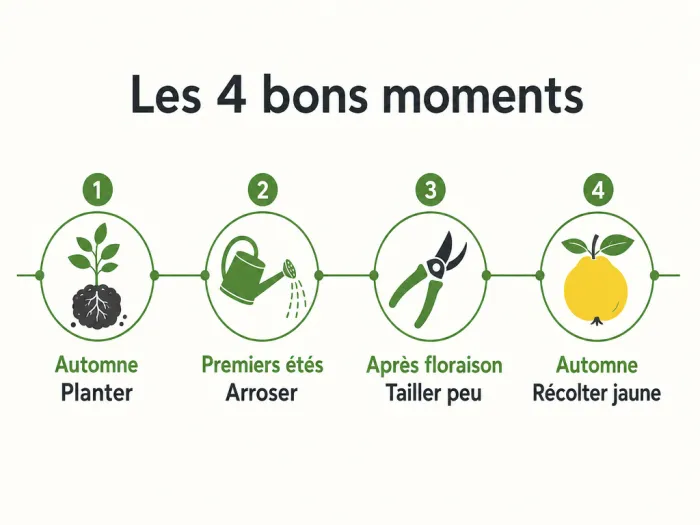 Calendrier d’entretien du cognassier japonais