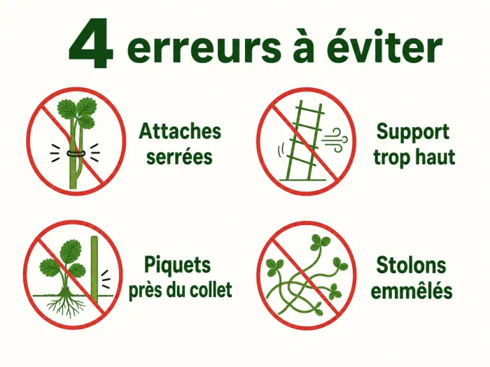 Quatre erreurs avec un support